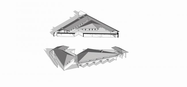 BIM建筑|解构的屋顶 | 云阳四方井办事建筑 / 深圳汤桦建筑设计