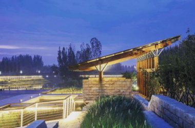 BIM建筑|梁亭——河北河间古洋河公园临水亭榭-BIM建筑网