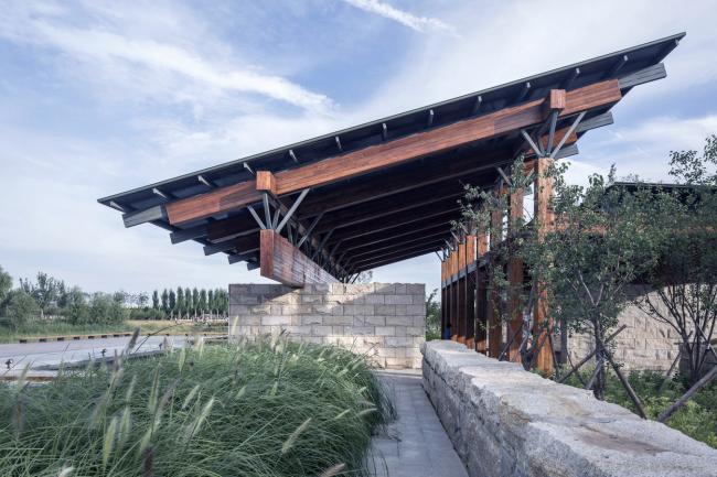 BIM建筑|梁亭——河北河间古洋河公园临水亭榭