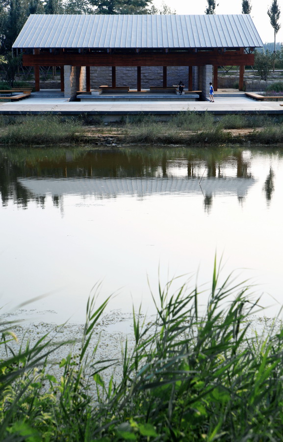 BIM建筑|梁亭——河北河间古洋河公园临水亭榭