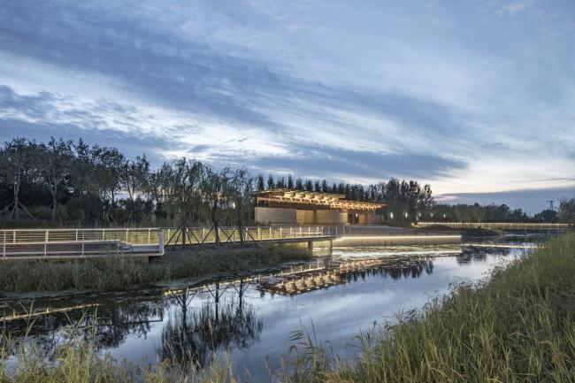 BIM建筑|梁亭——河北河间古洋河公园临水亭榭