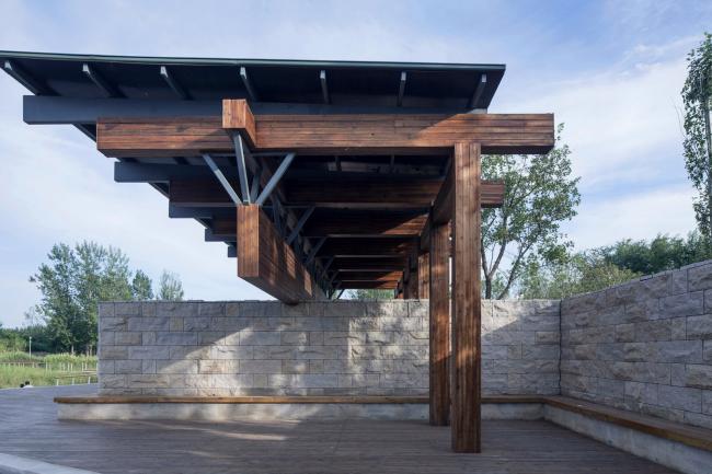 BIM建筑|梁亭——河北河间古洋河公园临水亭榭