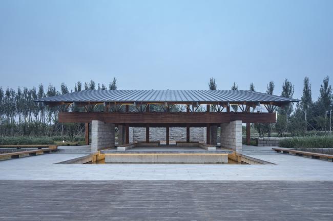 BIM建筑|梁亭——河北河间古洋河公园临水亭榭