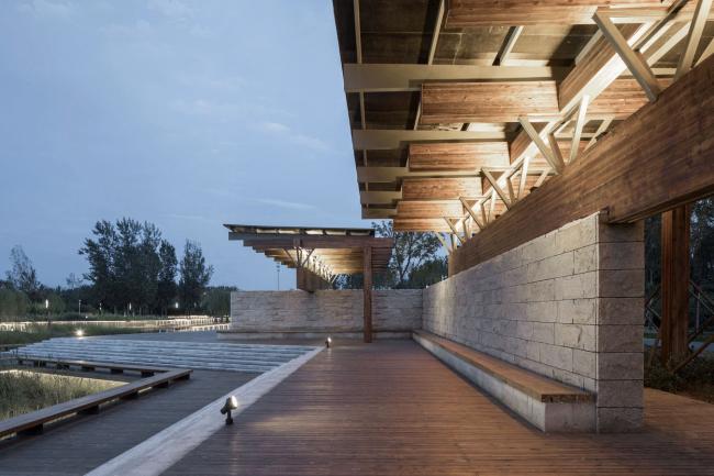 BIM建筑|梁亭——河北河间古洋河公园临水亭榭