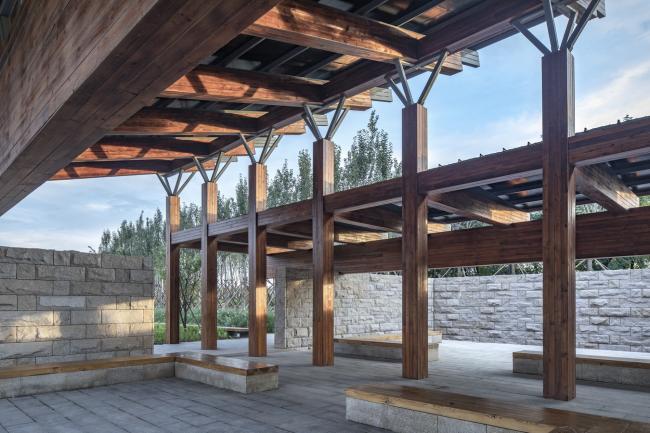 BIM建筑|梁亭——河北河间古洋河公园临水亭榭