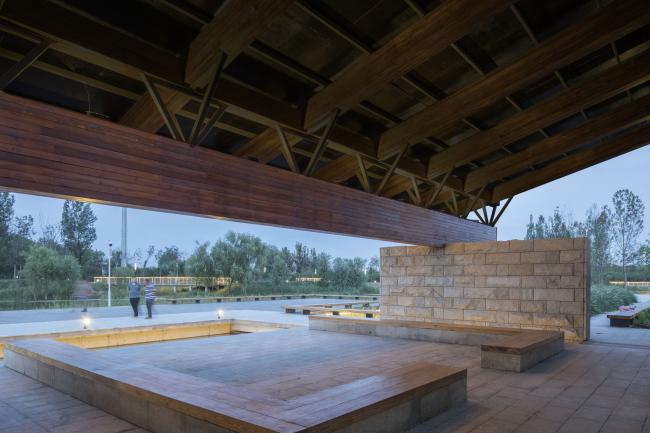 BIM建筑|梁亭——河北河间古洋河公园临水亭榭