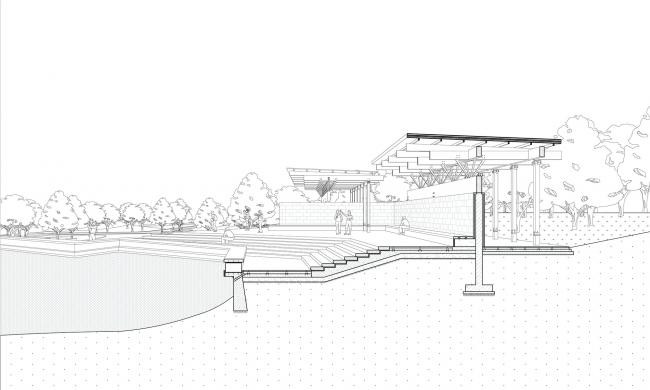 BIM建筑|梁亭——河北河间古洋河公园临水亭榭