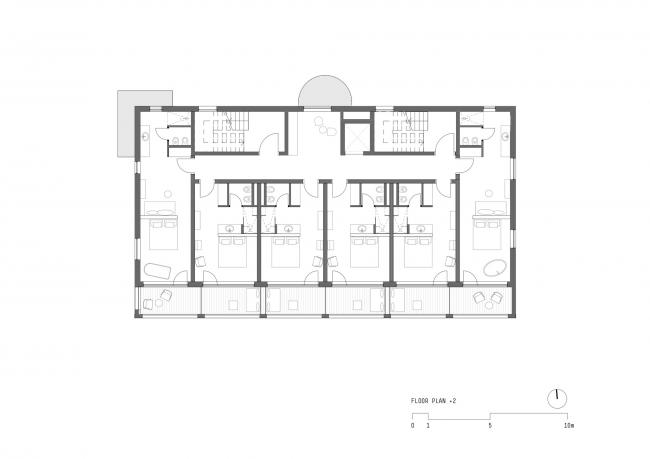 BIM建筑|源于新艺术活动灵感：意年夜利拱门旅店 / noa network of architecture