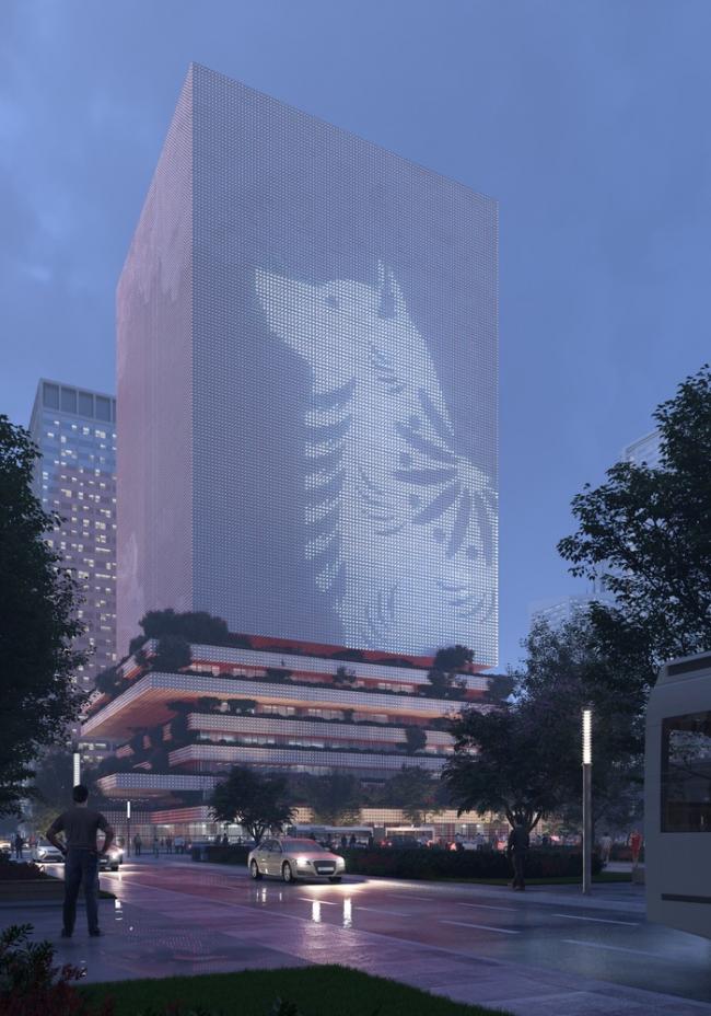 BIM建筑|Mecanoos 设计的“前海数据中间年夜楼”将成为深圳的数据灯塔