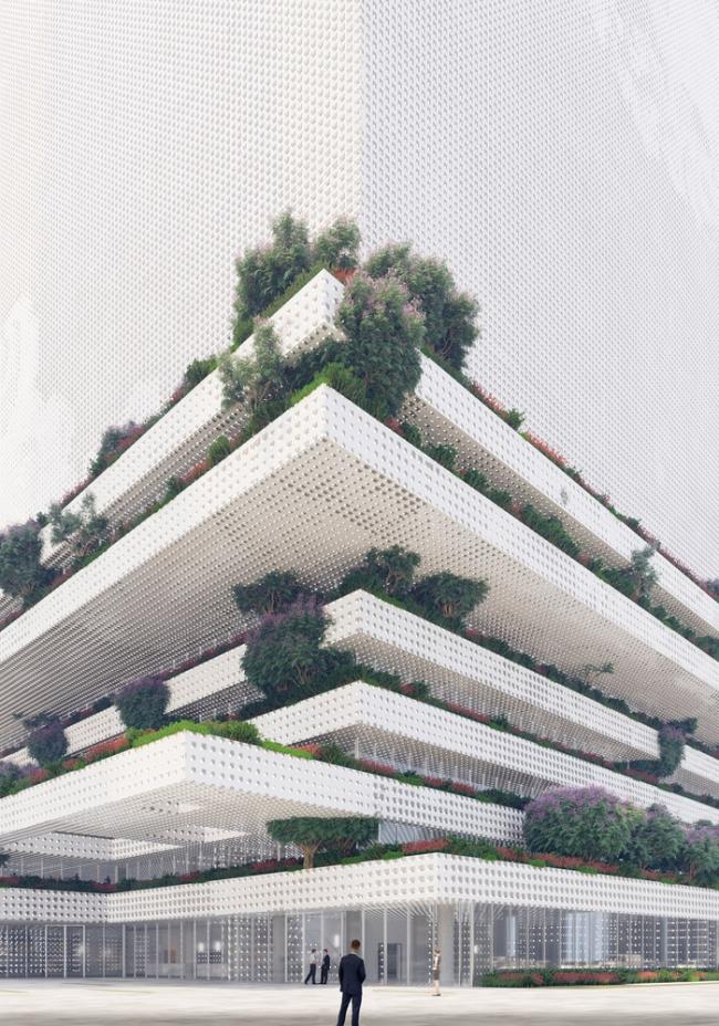 BIM建筑|Mecanoos 设计的“前海数据中间年夜楼”将成为深圳的数据灯塔