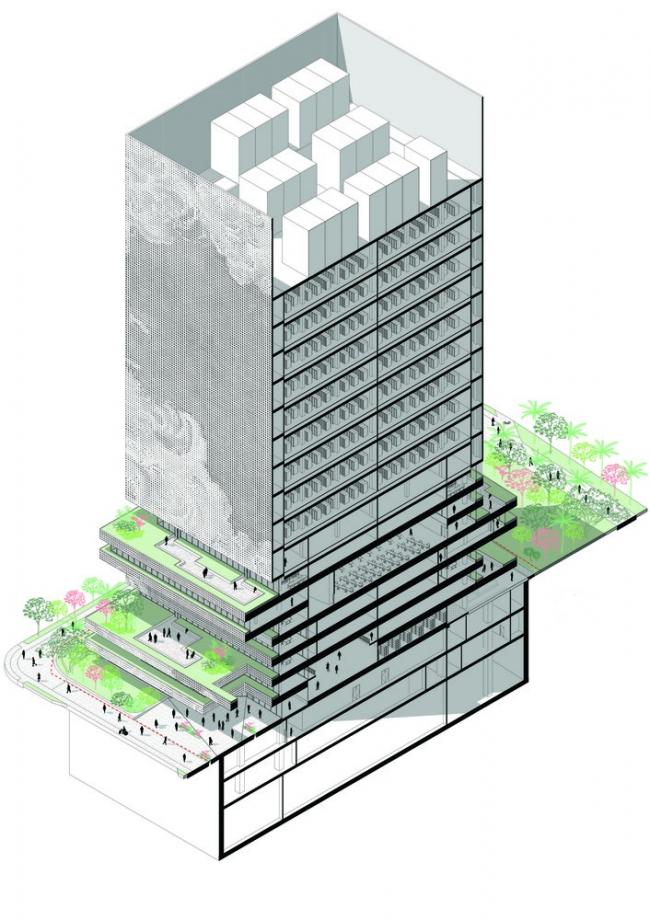 BIM建筑|Mecanoos 设计的“前海数据中间年夜楼”将成为深圳的数据灯塔