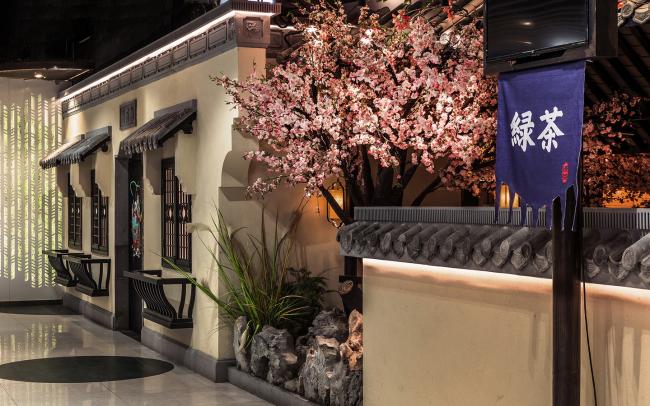 BIM建筑|桃花里·绿茶中餐厅北京店 | 卧野空间事务所