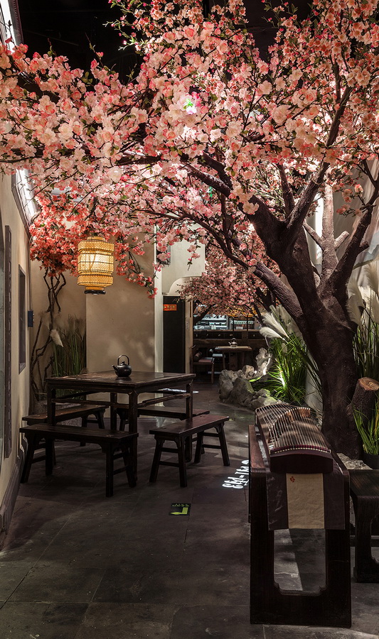 BIM建筑|桃花里·绿茶中餐厅北京店 | 卧野空间事务所