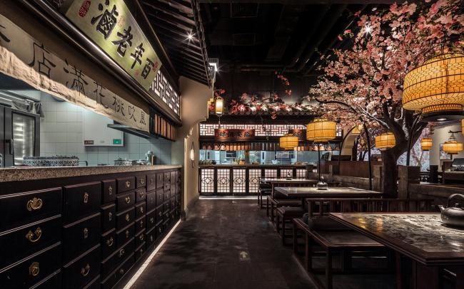 BIM建筑|桃花里·绿茶中餐厅北京店 | 卧野空间事务所