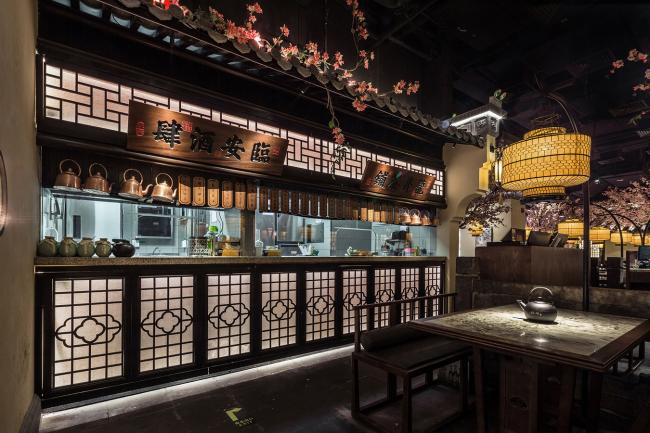 BIM建筑|桃花里·绿茶中餐厅北京店 | 卧野空间事务所