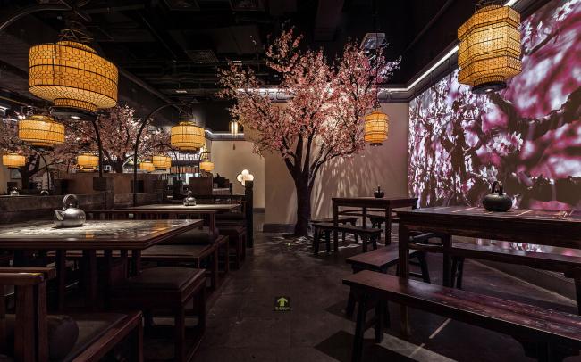 BIM建筑|桃花里·绿茶中餐厅北京店 | 卧野空间事务所