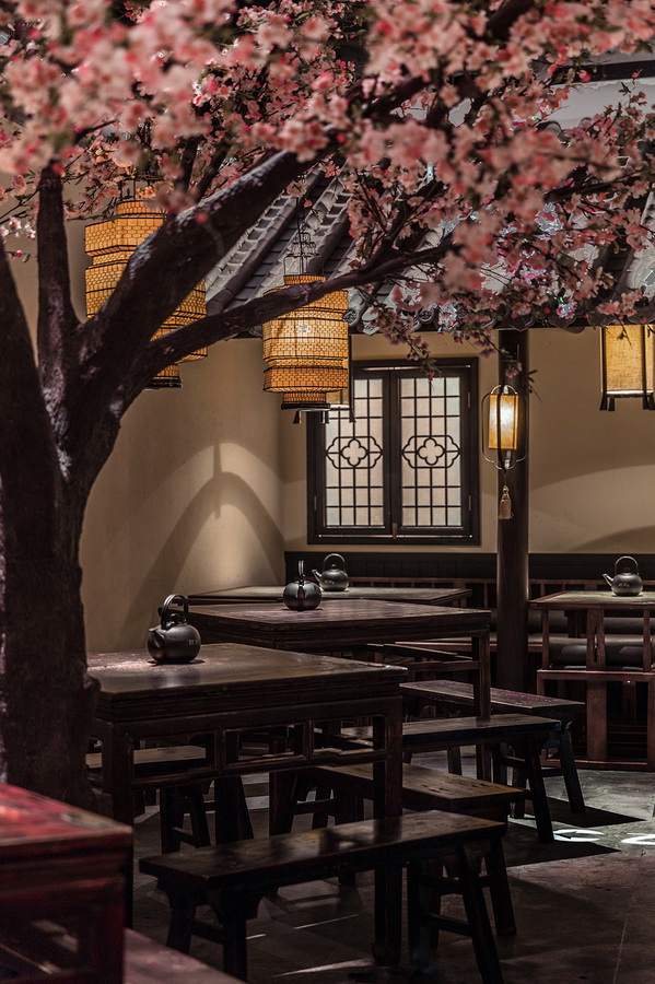 BIM建筑|桃花里·绿茶中餐厅北京店 | 卧野空间事务所