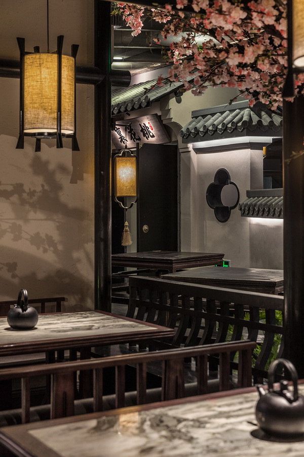 BIM建筑|桃花里·绿茶中餐厅北京店 | 卧野空间事务所