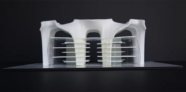 BIM建筑|造型有机，骨骼外露的伊斯坦布尔技巧年夜学藏书楼