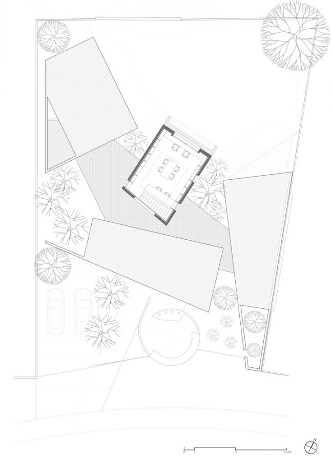 BIM建筑|仿若孩童随便散落的积木：智利天井室第