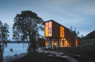 BIM建筑|轻触湖面，御风而立的排挤展厅/Aguilo +佩德拉萨-BIM建筑网