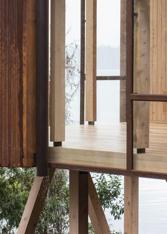 BIM建筑|轻触湖面，御风而立的排挤展厅/Aguilo +佩德拉萨