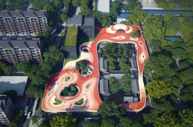 BIM建筑|MAD为北京四合院设计漂浮屋顶幼儿园，孩子们可以“上房揭瓦”啦-BIM建筑网