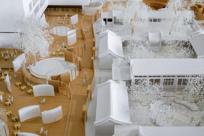 BIM建筑|MAD为北京四合院设计漂浮屋顶幼儿园，孩子们可以“上房揭瓦”啦