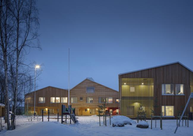 BIM建筑|空间机动的芬兰“谷仓”幼儿园