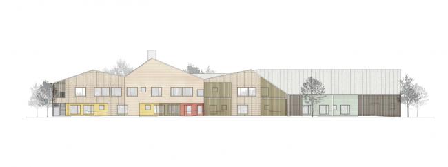 BIM建筑|空间机动的芬兰“谷仓”幼儿园