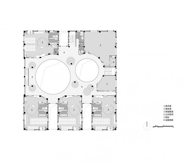BIM建筑|厦门 / 孩子们在敞亮流利的中庭内肆意地奔驰 —— 新南幼儿园