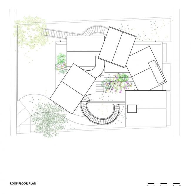 BIM建筑|用红砖构建起俏皮的空间，好像一座宏大乐高的Chuon Chuon Kim 2幼儿园