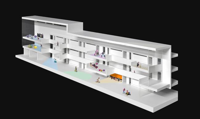 BIM建筑|莱佛士幼儿园及早教中间 / 空格建筑