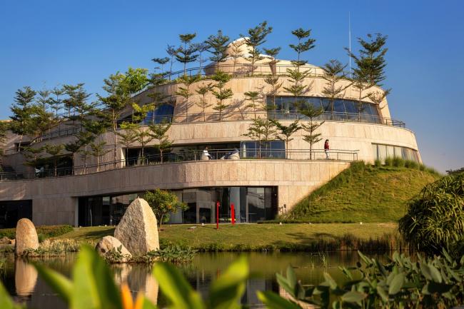 BIM建筑|仿若身处绿色稻田办公，科技彰显天然气力的泰坦办公中间