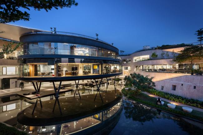 BIM建筑|仿若身处绿色稻田办公，科技彰显天然气力的泰坦办公中间