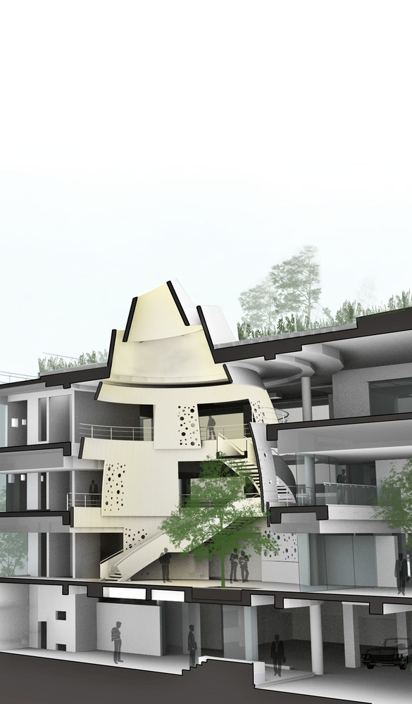 BIM建筑|仿若身处绿色稻田办公，科技彰显天然气力的泰坦办公中间