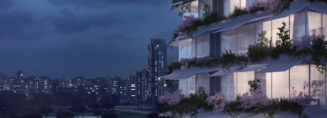 BIM建筑|绿意盎然的竖向花圃：贝鲁特“梅多利”室第