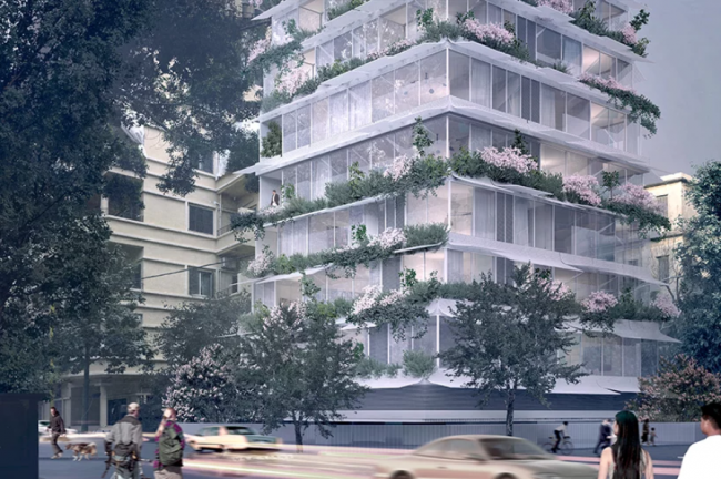 BIM建筑|绿意盎然的竖向花圃：贝鲁特“梅多利”室第