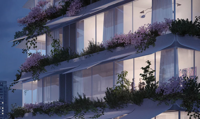 BIM建筑|绿意盎然的竖向花圃：贝鲁特“梅多利”室第