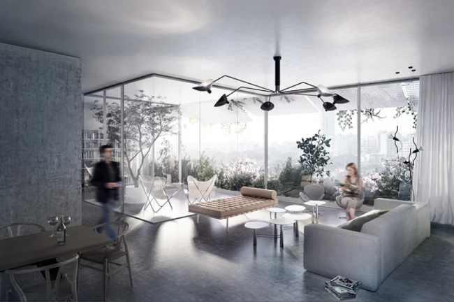 BIM建筑|绿意盎然的竖向花圃：贝鲁特“梅多利”室第