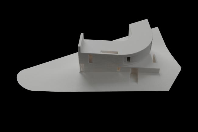 BIM建筑|冬可远不雅雪山夏时游水游玩的黎巴嫩四时室第