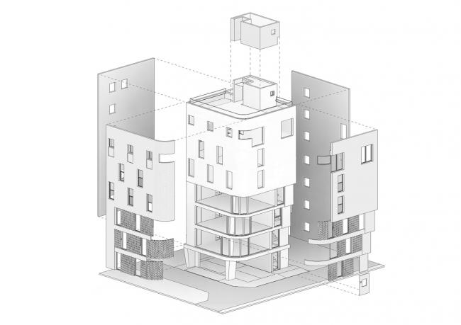 BIM建筑|用红砖砌造的宏大漏斗：3/1室第