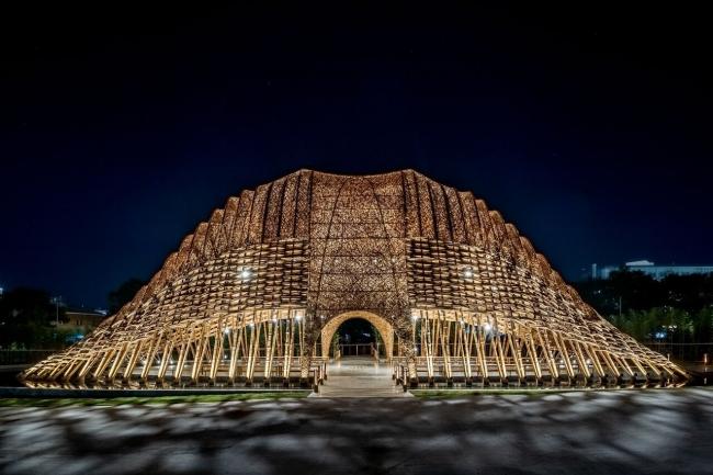 BIM建筑|似山脉更似殿堂，天然性与典礼感并存的台湾竹之亭