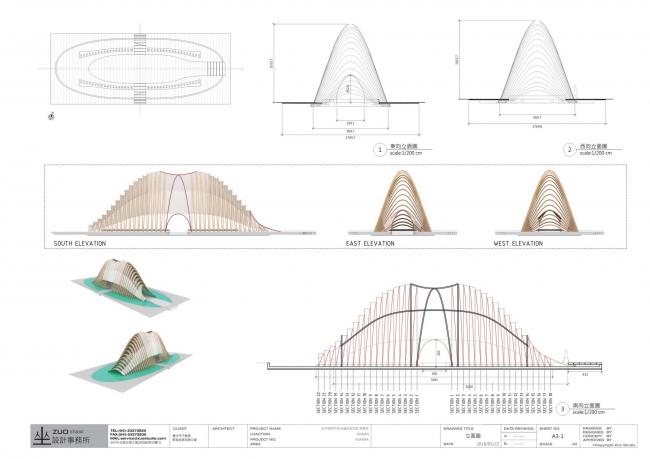 BIM建筑|似山脉更似殿堂，天然性与典礼感并存的台湾竹之亭
