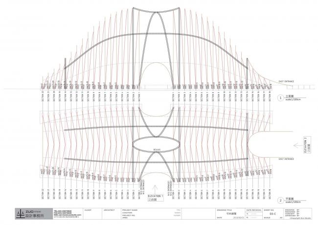 BIM建筑|似山脉更似殿堂，天然性与典礼感并存的台湾竹之亭