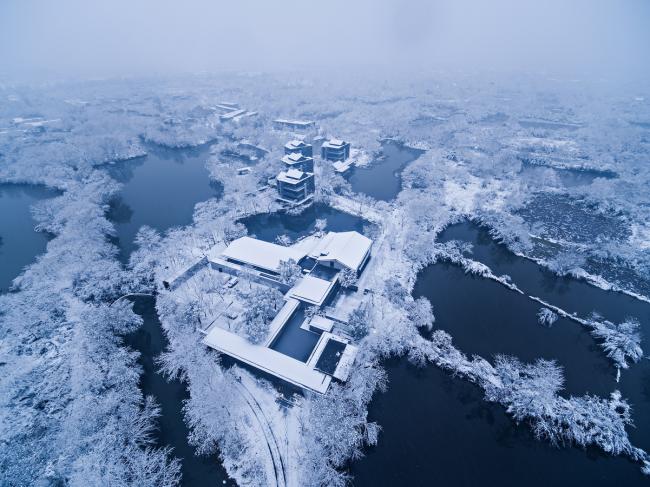 BIM建筑|杭州木守西溪酒店 | GOA年夜象设计