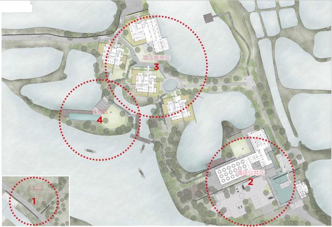 BIM建筑|杭州木守西溪酒店 | GOA年夜象设计