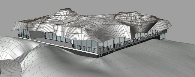 BIM建筑|升沉不定的屋顶隐喻山脉的绵延不停，智利维基酒店