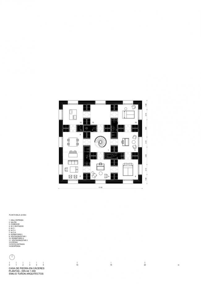 BIM建筑|慎重而机动：卡塞雷斯石头室第 / Tuñón Arquitectos