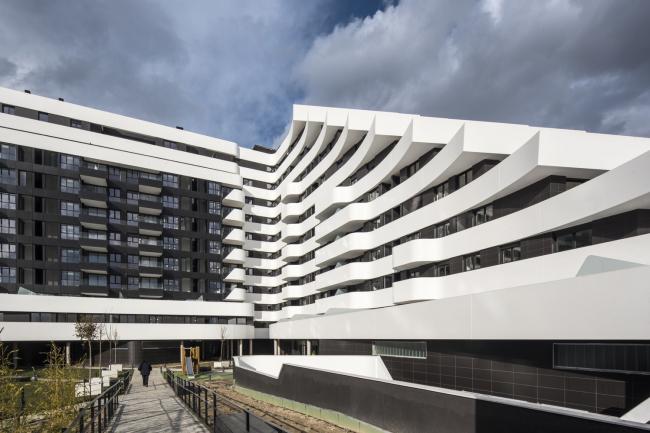 BIM建筑|自由曲线修建的白色雕塑：湖畔天台公寓